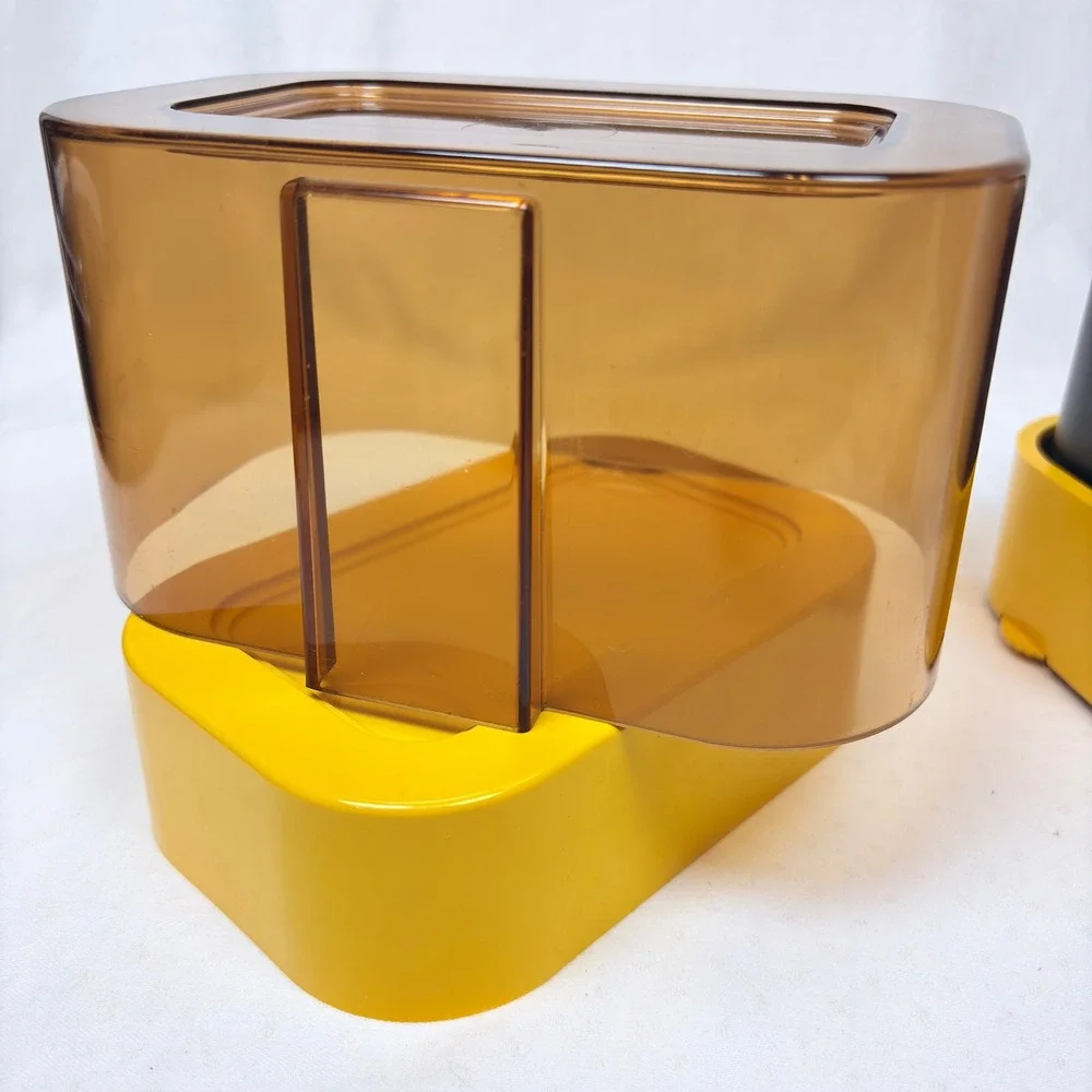 Terraillon Export 4000 Kitchen Scale Vintage Yellow Amber MCM Made in France
